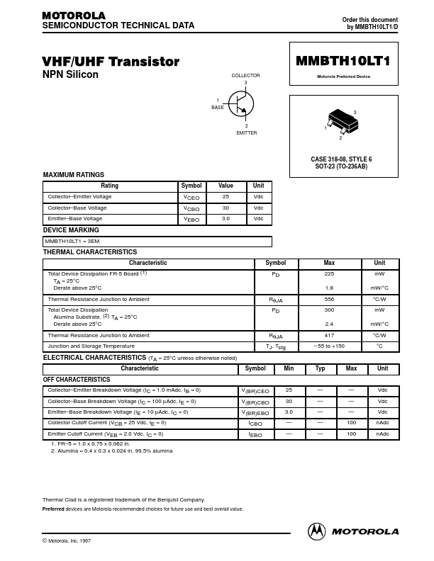 MMBTH10LT1