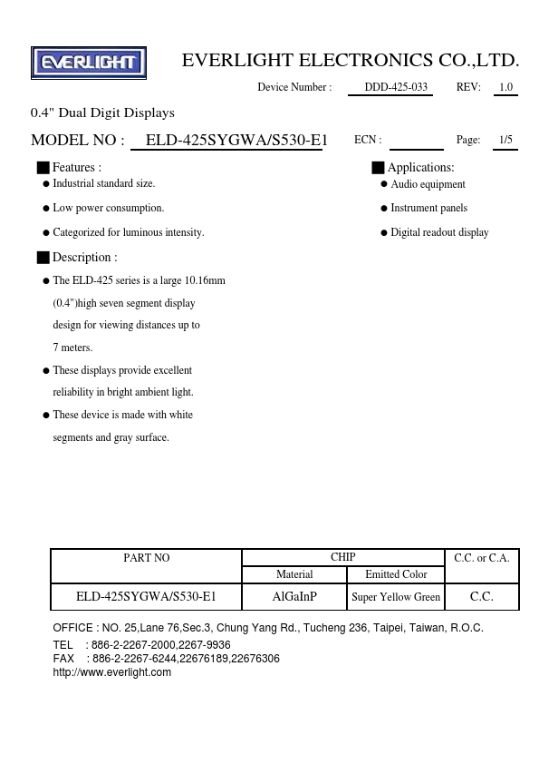 ELD-425SYGWA