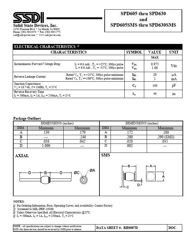 SPD605SMS