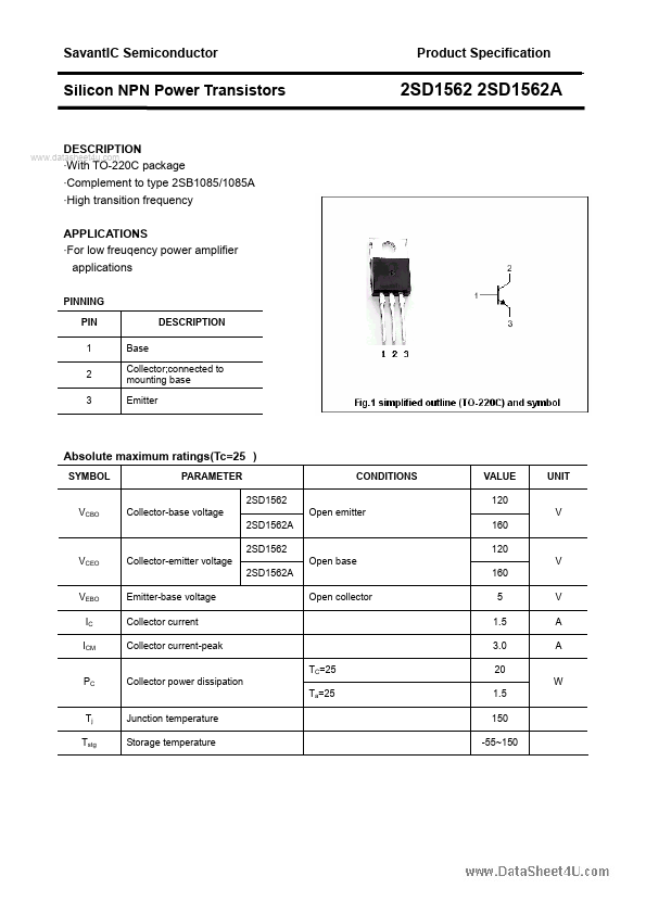 2SD1562A