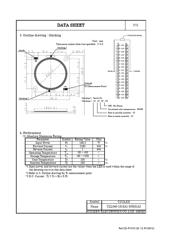 CLL040-1818A1-303M1A2