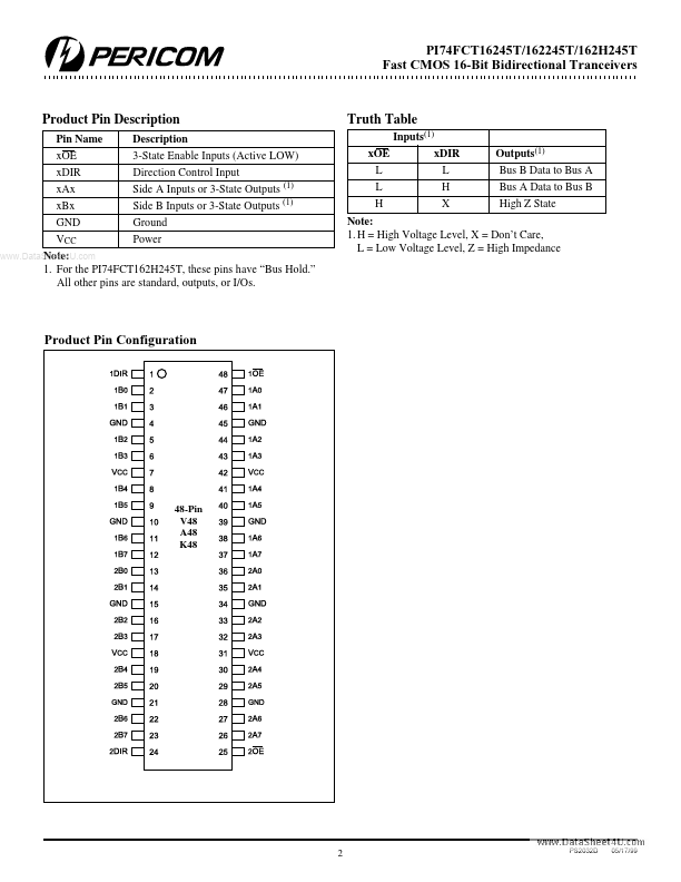 PI74FCT16245T