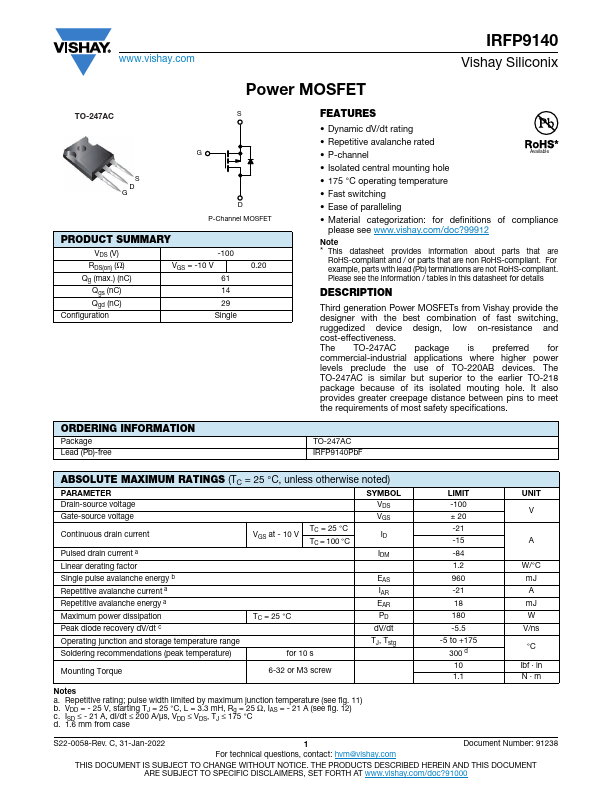 IRFP9140