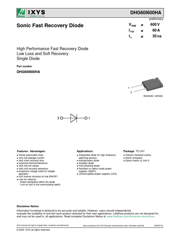 DHG60I600HA