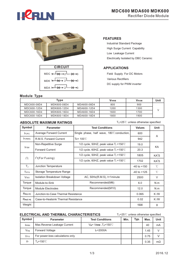 MDK600-16D4