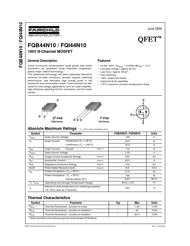 FQI44N10