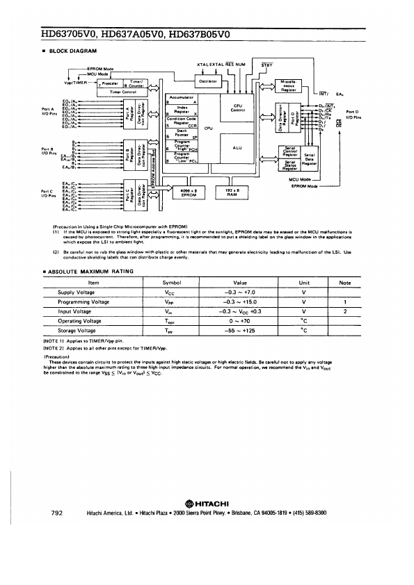 HD63705V0