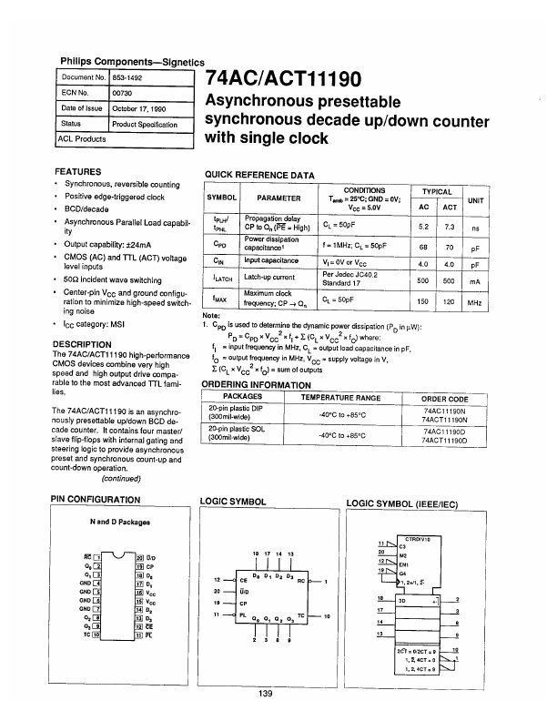 74AC11190