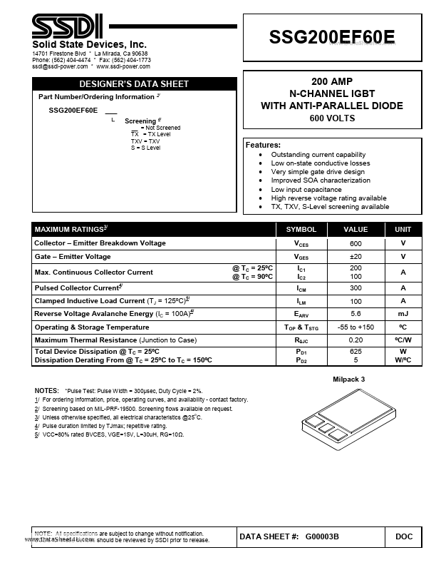 SSG200EF60E