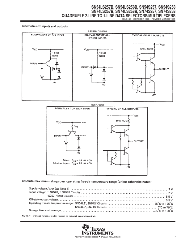 SN74LS258B