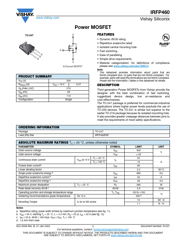 IRFP460