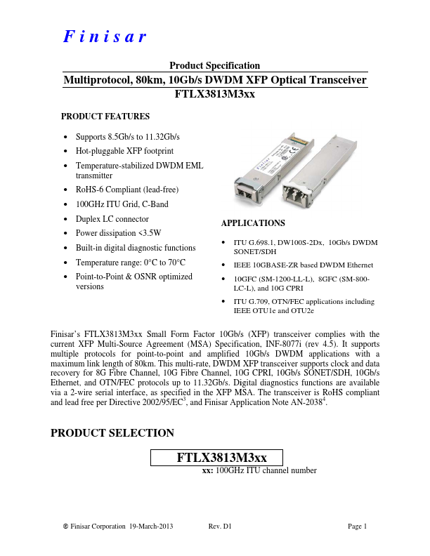 FTLX3813M331