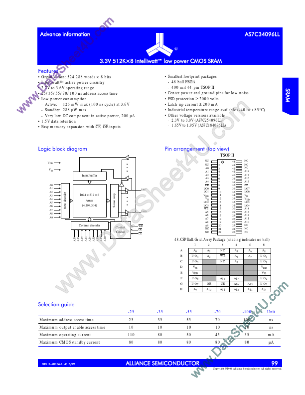 AS7C34096LL