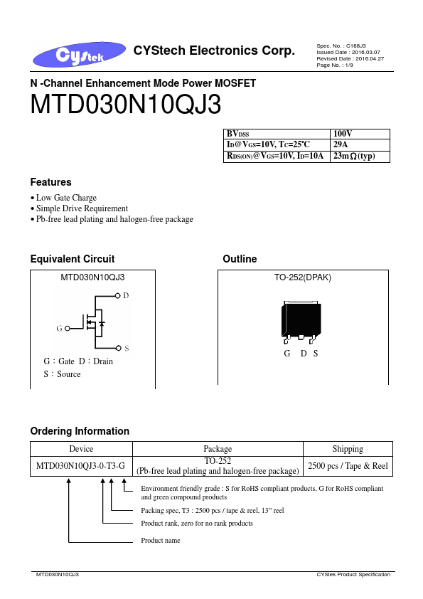 MTD030N10QJ3