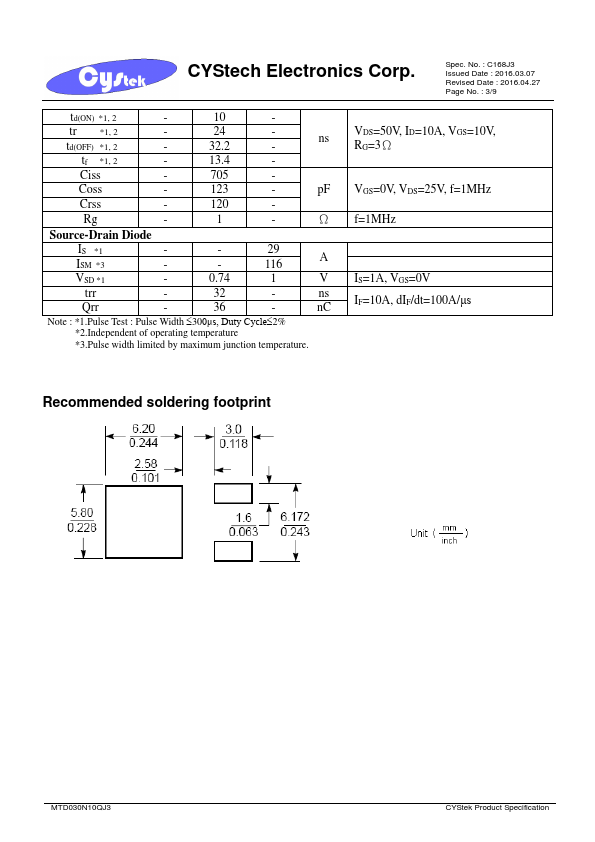 MTD030N10QJ3