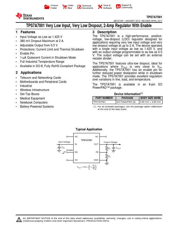 TPS7A4001-EP