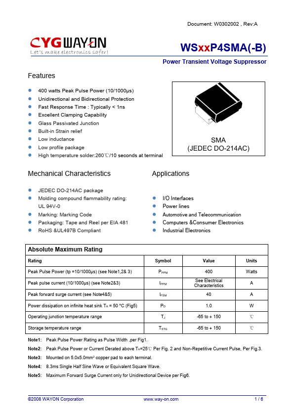 WS200P4SMA-B