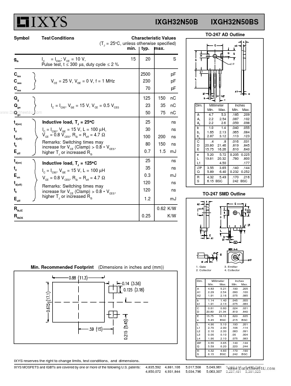 IXGH32N50BS