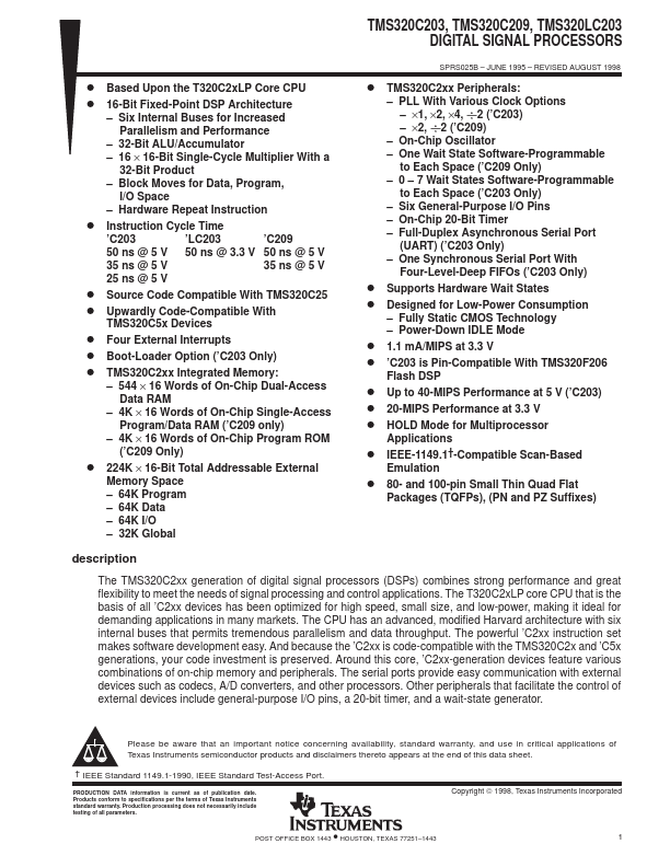 TMS320LC203