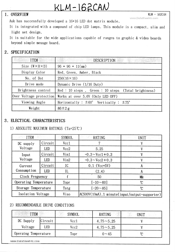 KLM-162CAN