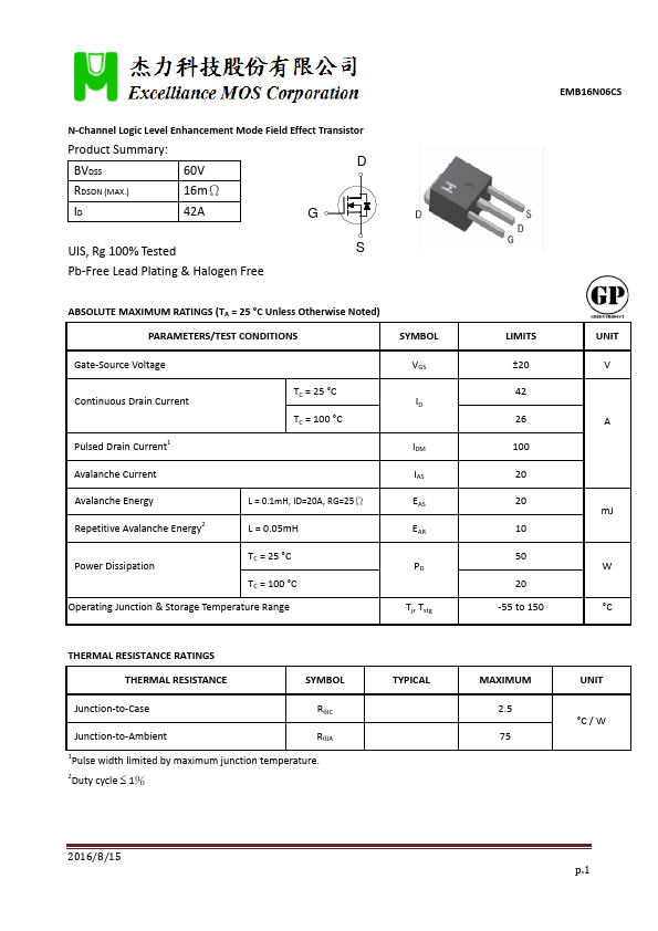 EMB16N06CS