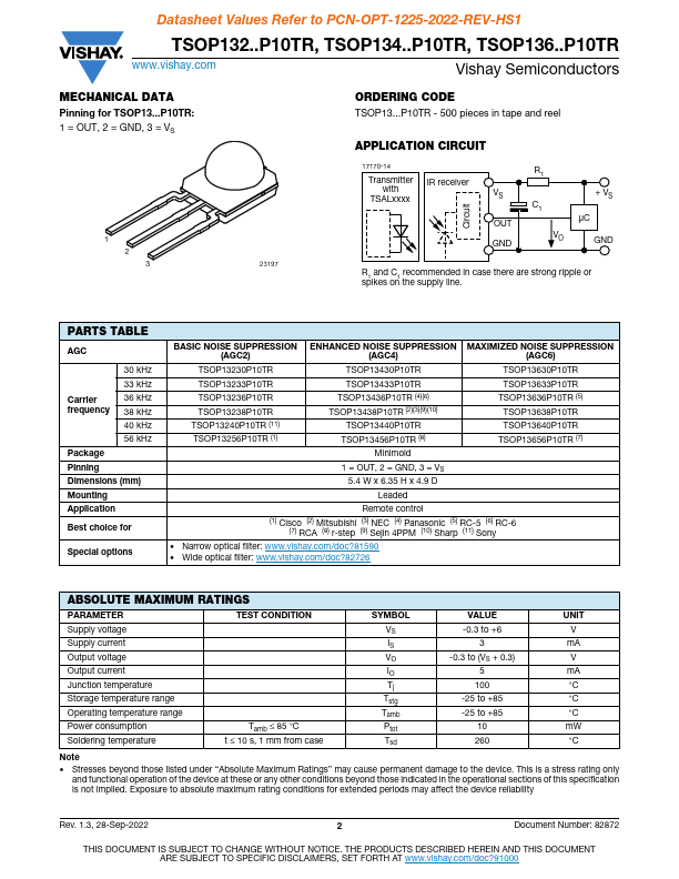 TSOP13656P10TR