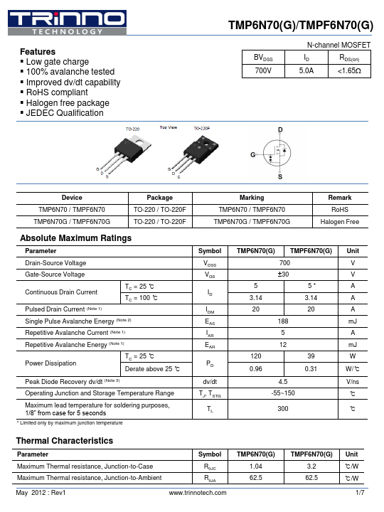 TMPF6N70