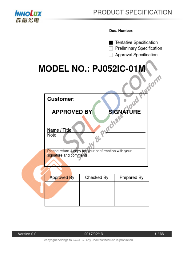 PJ052IC-01M