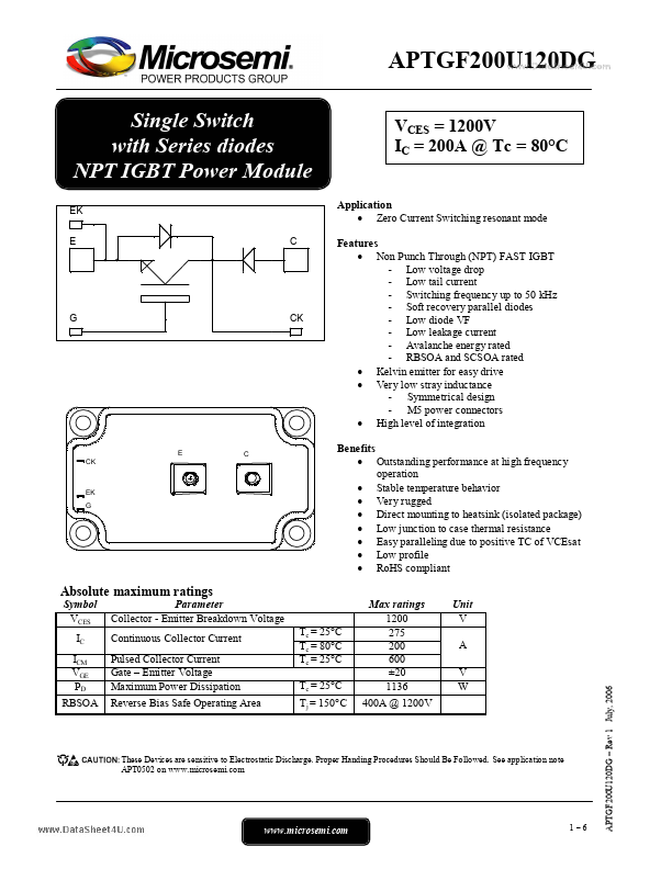 APTGF200U120DG