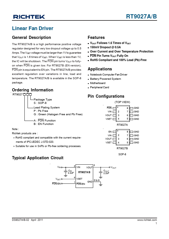 RT9027B