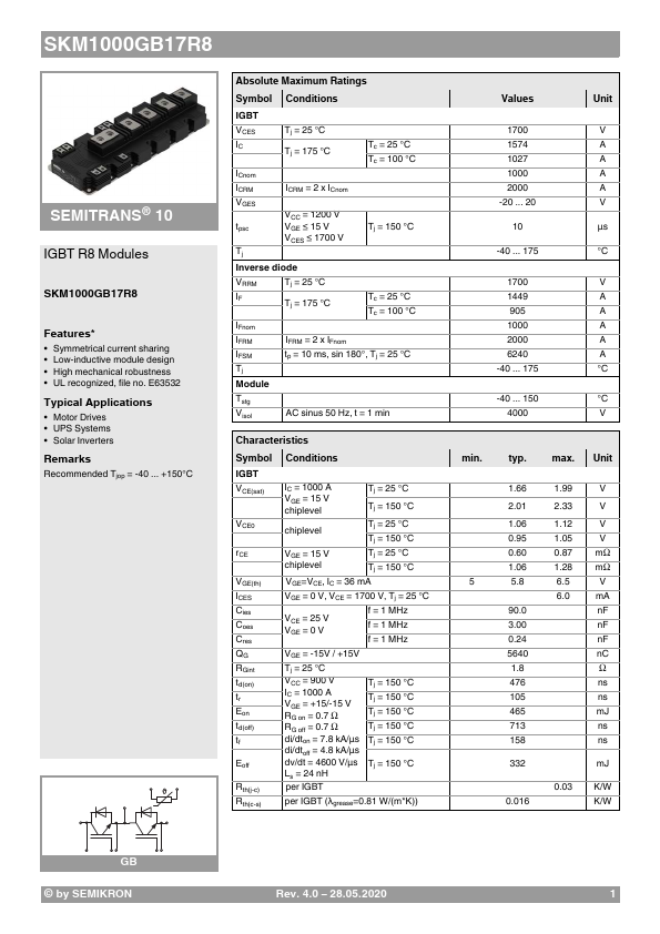 SKM1000GB17R8