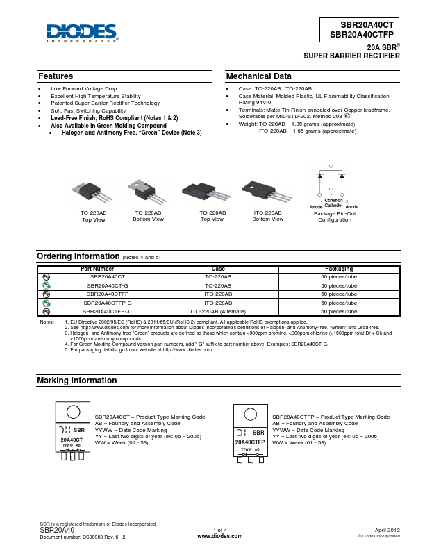 SBR20A40CTFP