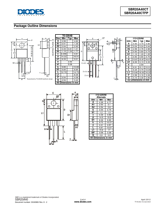 SBR20A40CTFP