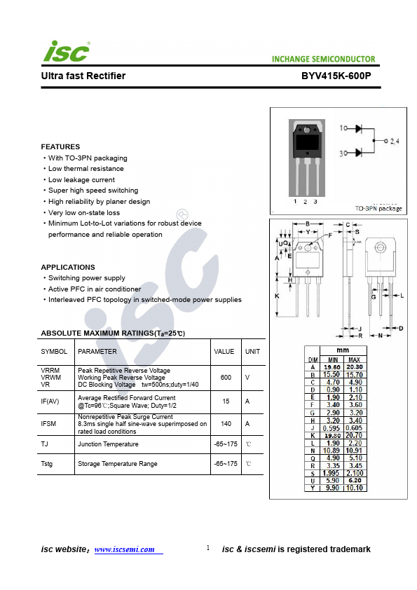 BYV415K-600P