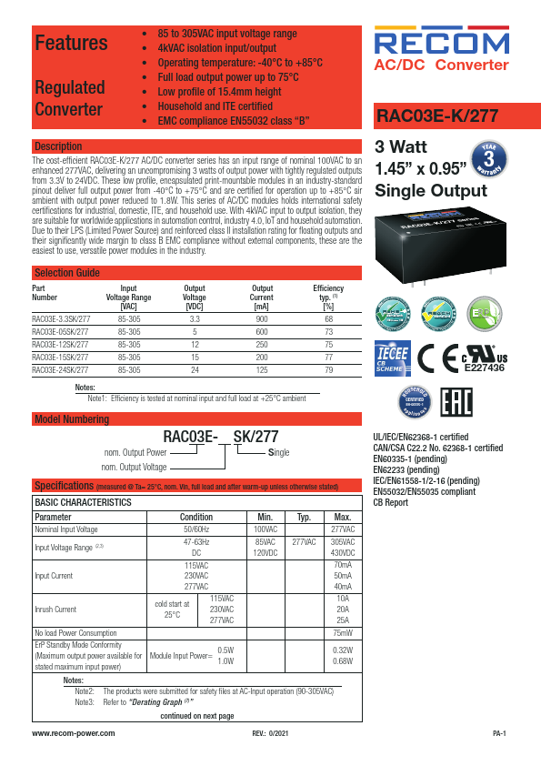 RAC03E-15SK-277