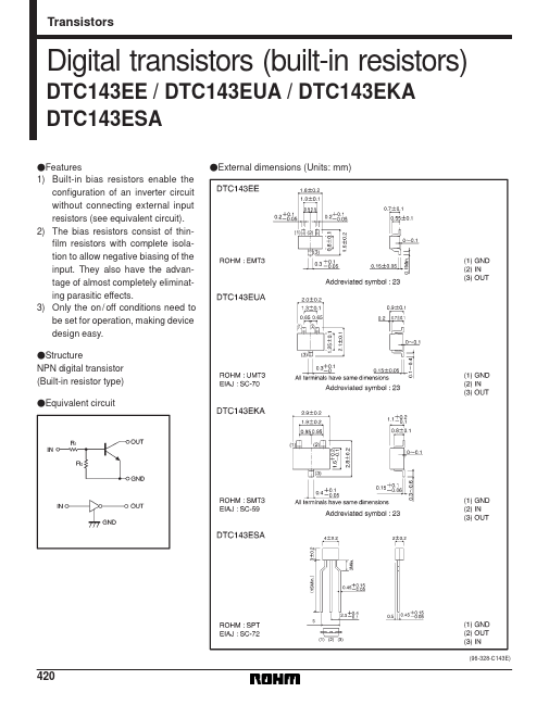 DTC143ESA