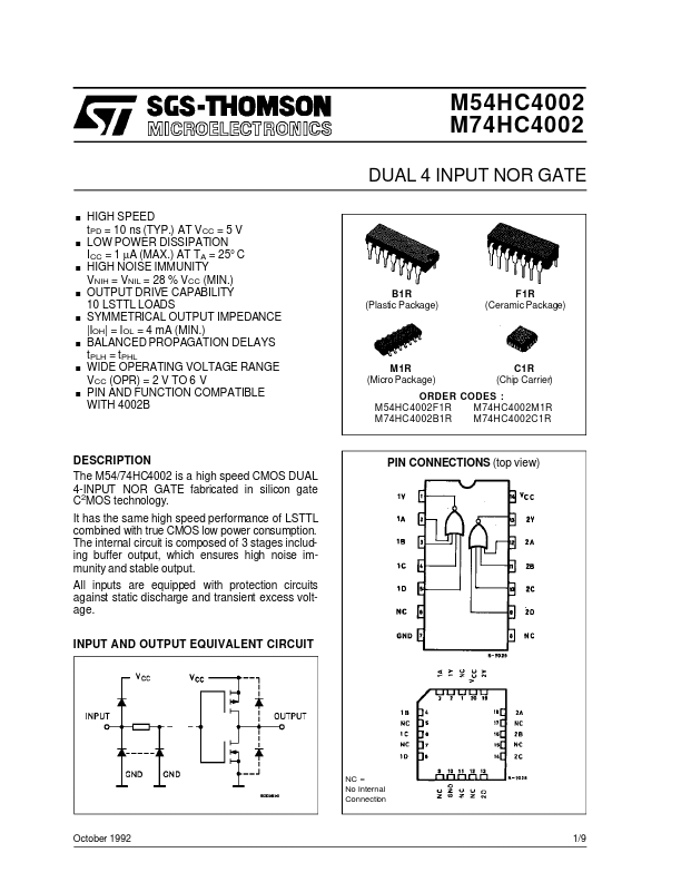 M74HC4002