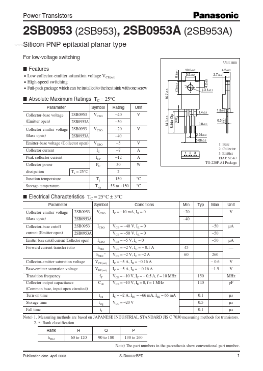 2SB0953