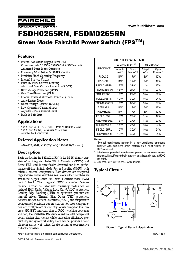 FSDM0265RL