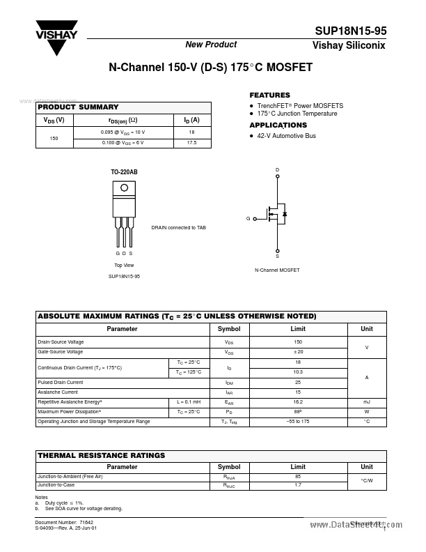 SUP18N15-95