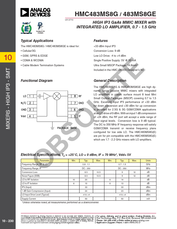 HMC483MS8GE