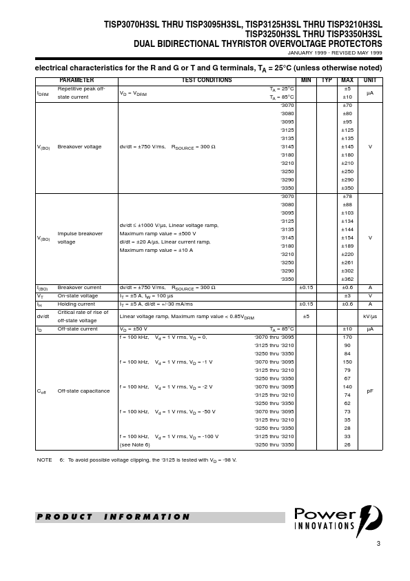 TISP3070H3SL