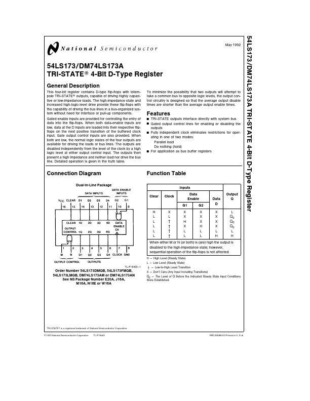 DM74LS173A