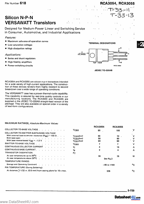 RCA3055