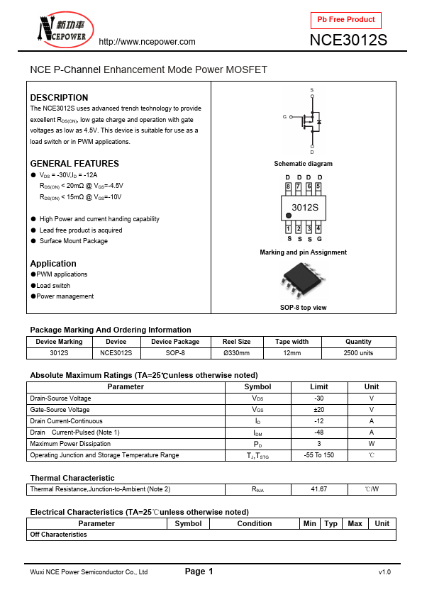 NCE3012S