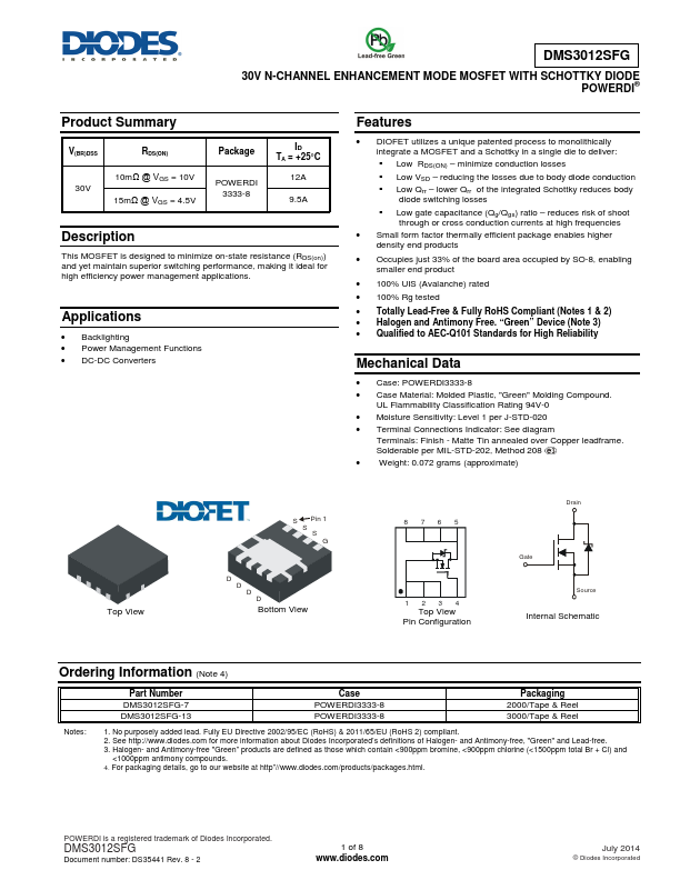 DMS3012SFG