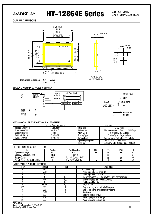 HY-12864E