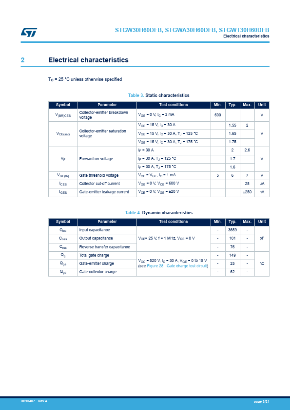 STGWA30H60DFB