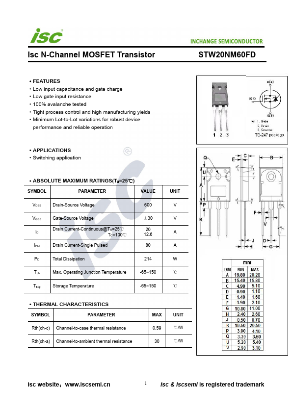 STW20NM60FD