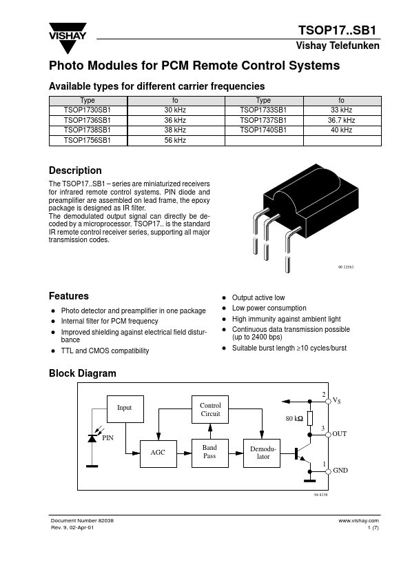 TSOP1740SB1